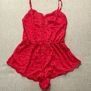 Victoria’s Secret Red Lace Chemise lingerie Size Small